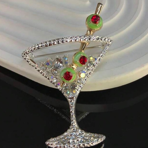 Fox Brooch Pin rhinestones bling jewelry vintage retro silver wildlife metal red - Picture 11 of 16